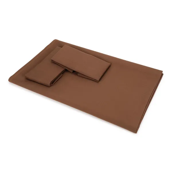 Brown_Microfiber_Double_Bed_Sheet_With_Pillow_Covers