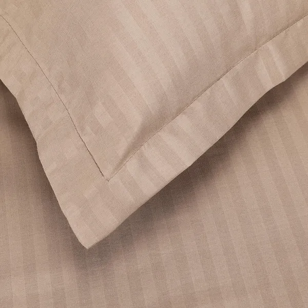 Dark_Beige_Microfiber_Double_Bed_Sheet_With_Pillow_Covers