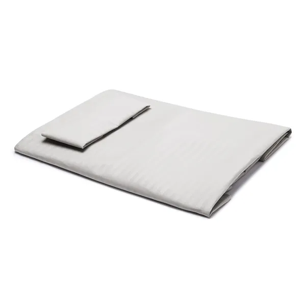 Light_Grey_Microfiber_Single_Bed_Sheet_With_Pillow_Cover