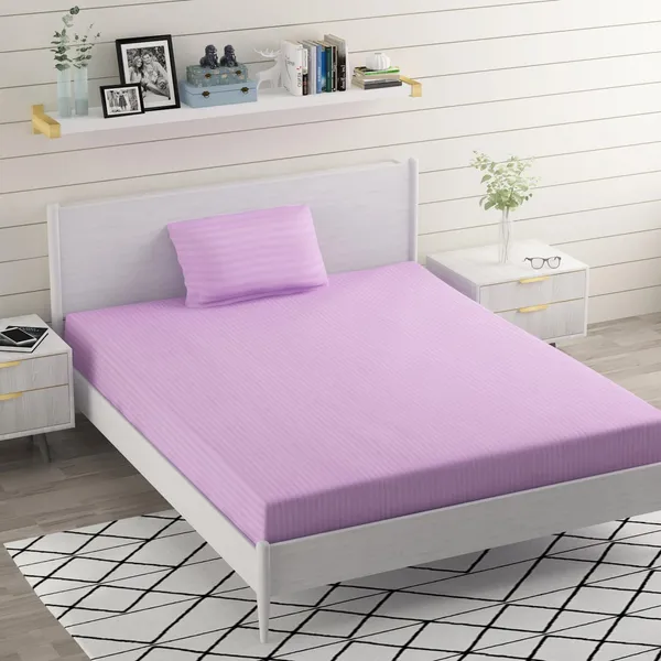 Lavender_Microfiber_Single_Bed_Sheet_With_Pillow_Cover