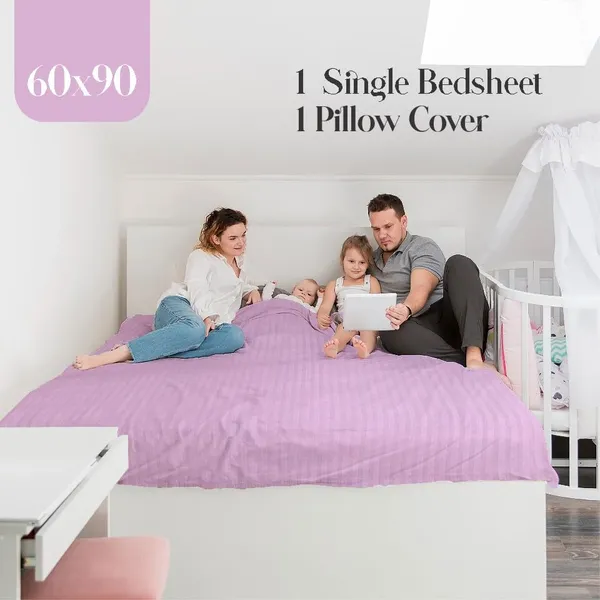 Lavender_Microfiber_Single_Bed_Sheet_With_Pillow_Cover