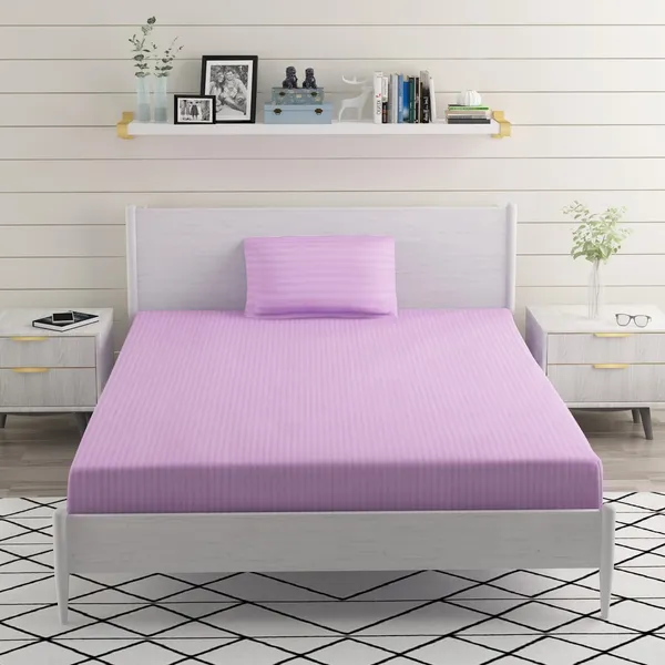 Lavender_Microfiber_Single_Bed_Sheet_With_Pillow_Cover