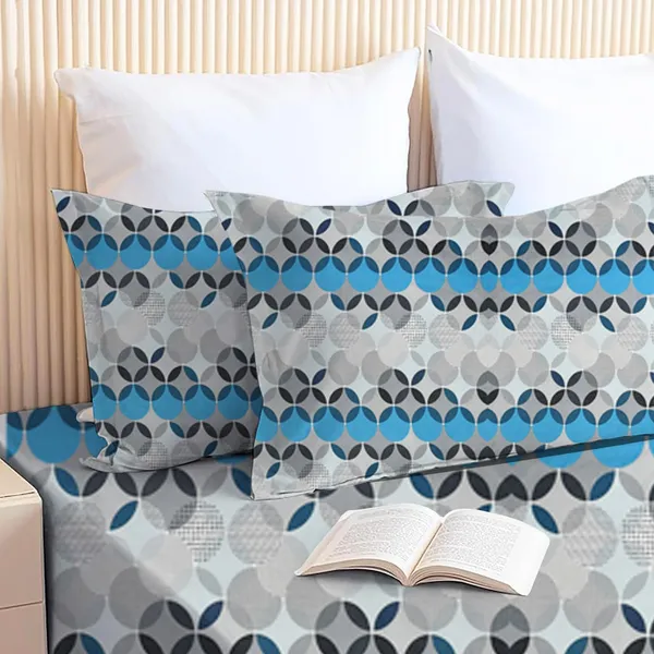 Multicolor_Elastic_Fitted_Bedsheet_With_Pillow_Covers