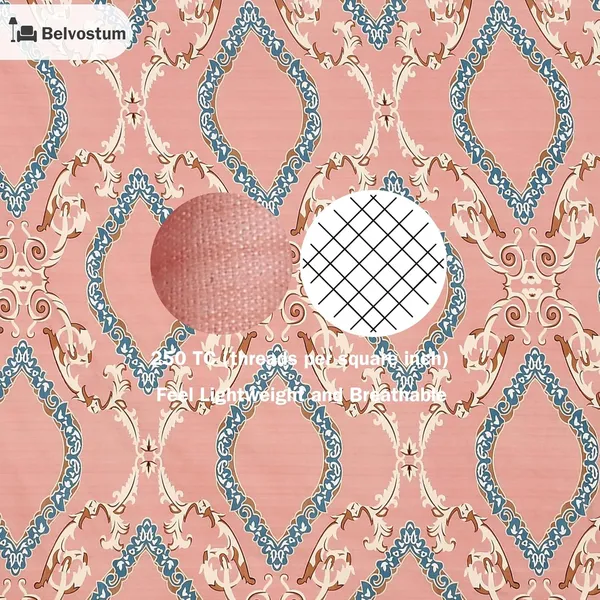 Multicolor_Microfiber_Printed_Bedsheet_With_Pillow_Cover