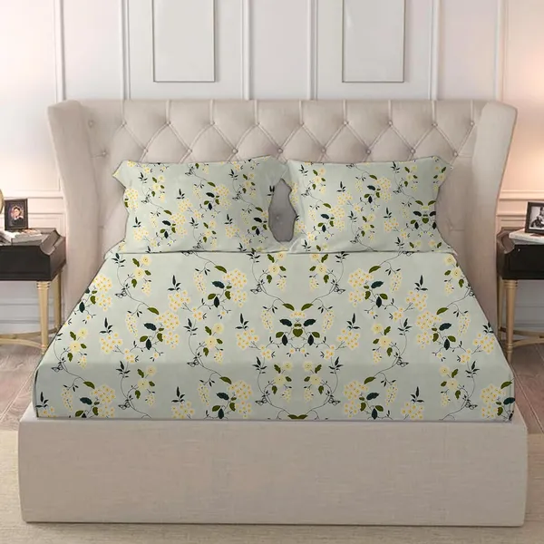 Multicolor_Cotton_Bedsheet_With_Pillow_Covers