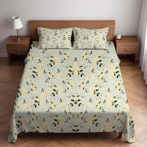 Multicolor_Cotton_Bedsheet_With_Pillow_Covers