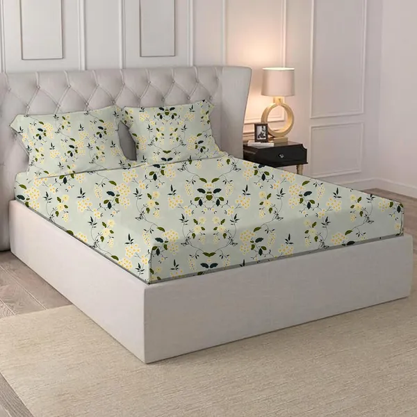 Multicolor_Cotton_Bedsheet_With_Pillow_Covers