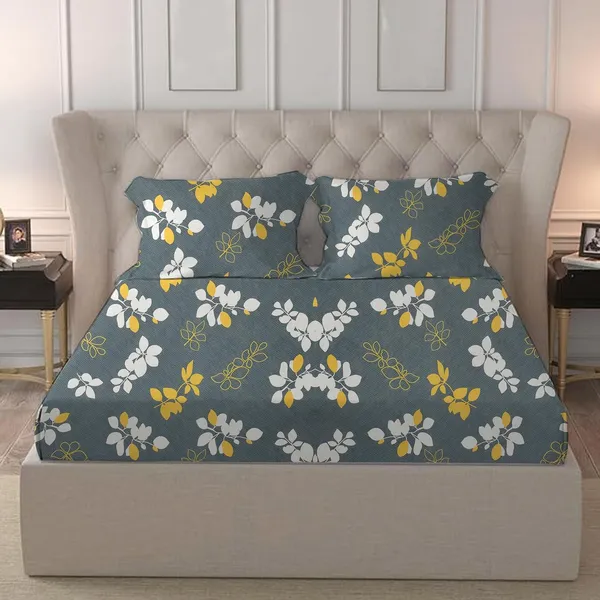 Multicolor_Cotton_Bedsheet_With_Pillow_Covers