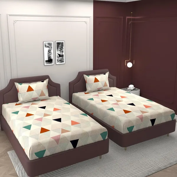 Multicolor_Microfiber_Printed_Bedsheet_With_Pillow_Cover