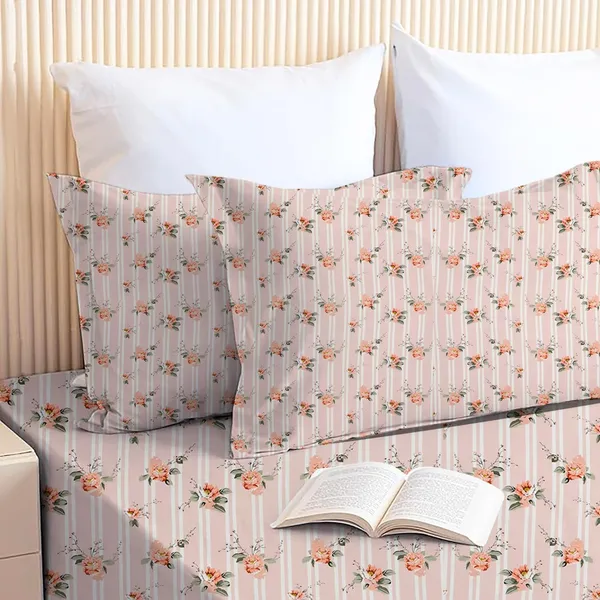 Multicolor_Cotton_Bedsheet_With_Pillow_Covers