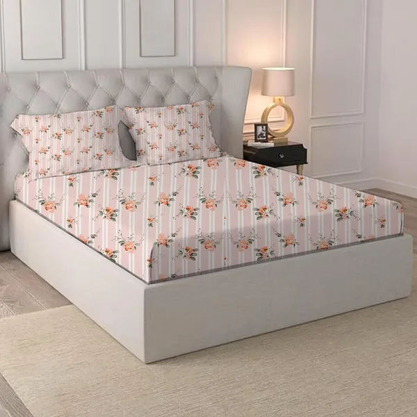 Multicolor_Cotton_Bedsheet_With_Pillow_Covers