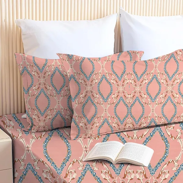 Multicolor_Cotton_Bedsheet_With_Pillow_Covers