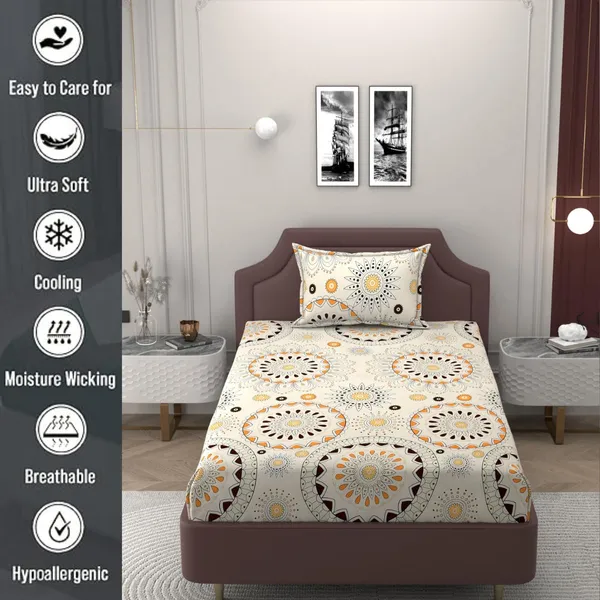 Multicolor_Single_Bed_Microfiber_Bedsheet_With_Pillow_Cover