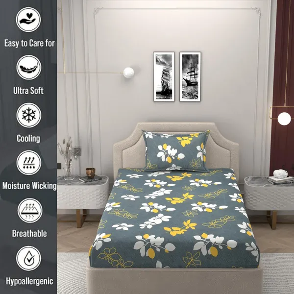 Multicolor_Single_Bed_Microfiber_Bedsheet_With_Pillow_Cover