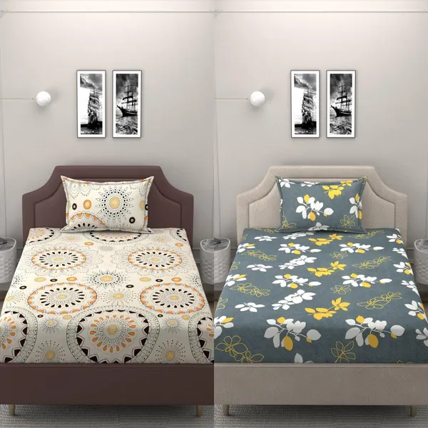 Multicolor_Single_Bed_Microfiber_Bedsheet_With_Pillow_Cover