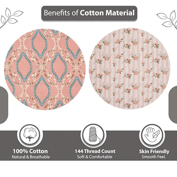 Multicolor_Microfiber_Reversible_Single_Bedsheet_With_Pillow_Cover