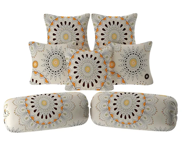 Multicolor_Diwan_Bedsheet_Set_With_Bolster_Cushion_Covers