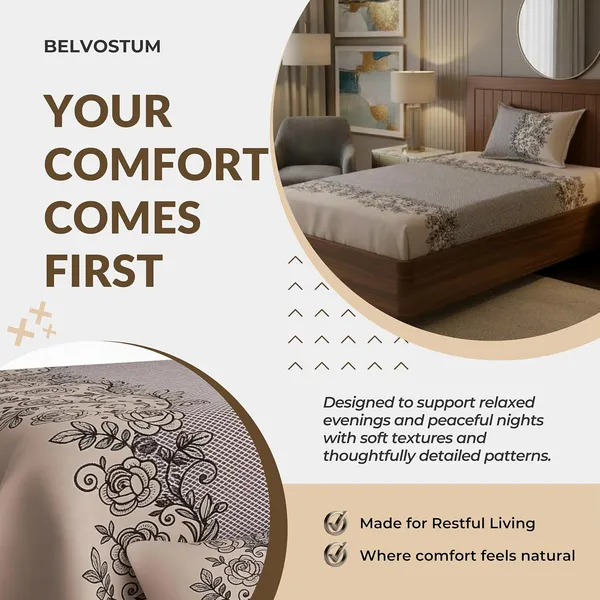 Multicolor_Microfiber_Reversible_Bedsheet_With_Pillow_Cover