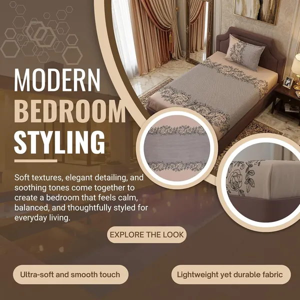 Multicolor_Microfiber_Reversible_Bedsheet_With_Pillow_Cover