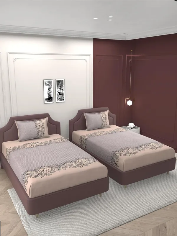 Multicolor_Single_Bed_Microfiber_Reversible_Bedsheet_With_Pillow_Cover