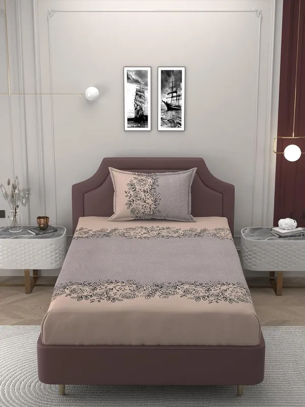 Multicolor_Single_Bed_Microfiber_Reversible_Bedsheet_With_Pillow_Cover