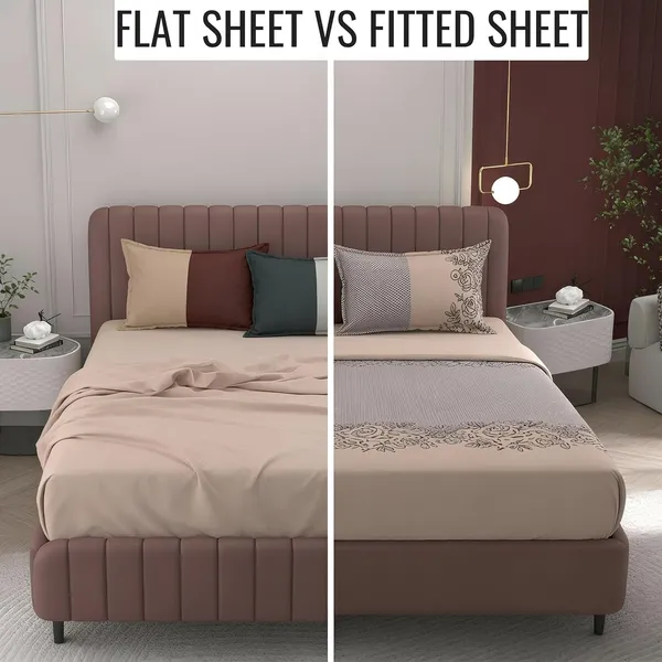 Multicolor_Elastic_Fitted_Bedsheet_With_Pillow_Covers