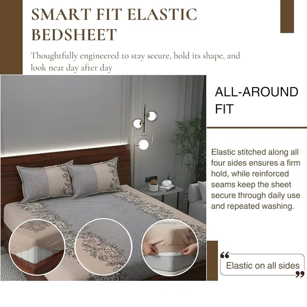 Multicolor_Elastic_Fitted_Bedsheet_With_Pillow_Covers