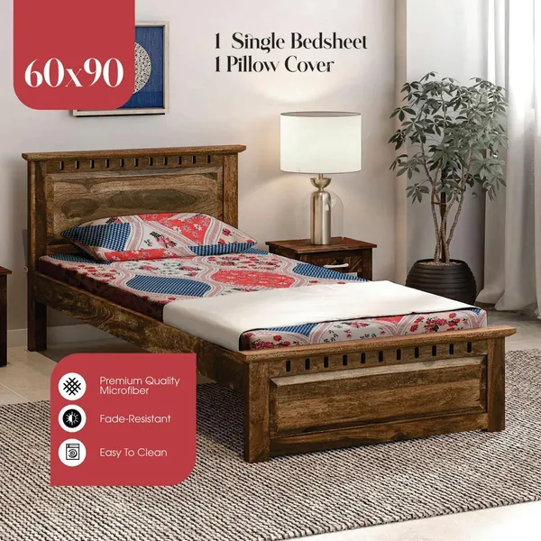 Multicolor_Cotton_Bedsheet_With_Pillow_Cover