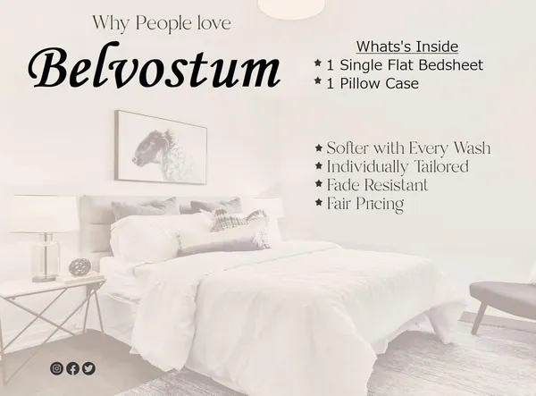 Cyan_Blue_Cotton_Single_Bedsheet_With_Pillow_Cover