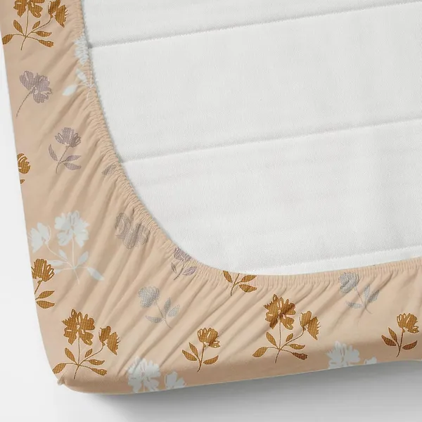 Multicolor_Cotton_Elastic_Bedsheet_With_Pillow_Covers
