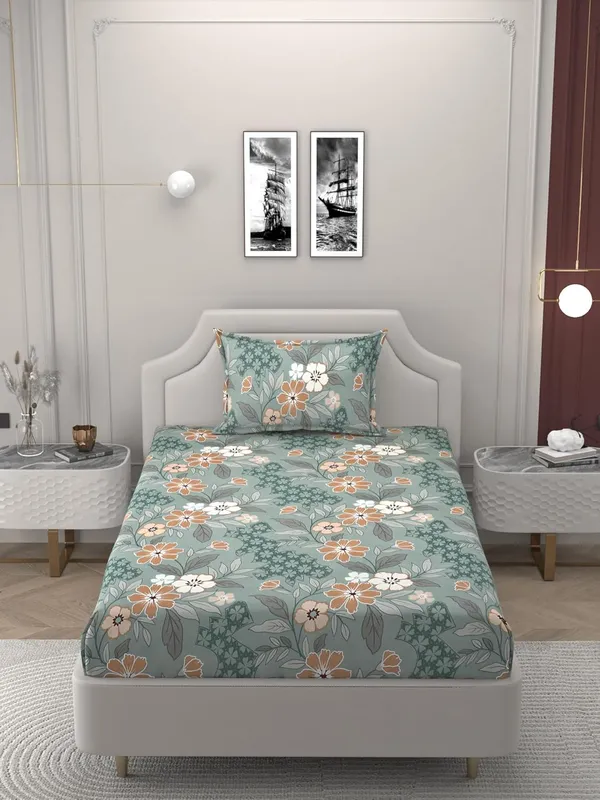 Multicolor_Cotton_Reversible_Single_Bedsheet_With_Pillow_Cover
