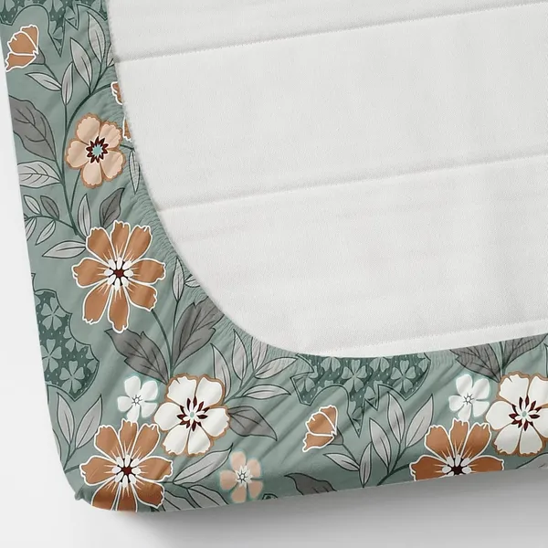 Multicolor_Cotton_Elastic_Bedsheet_With_Pillow_Covers