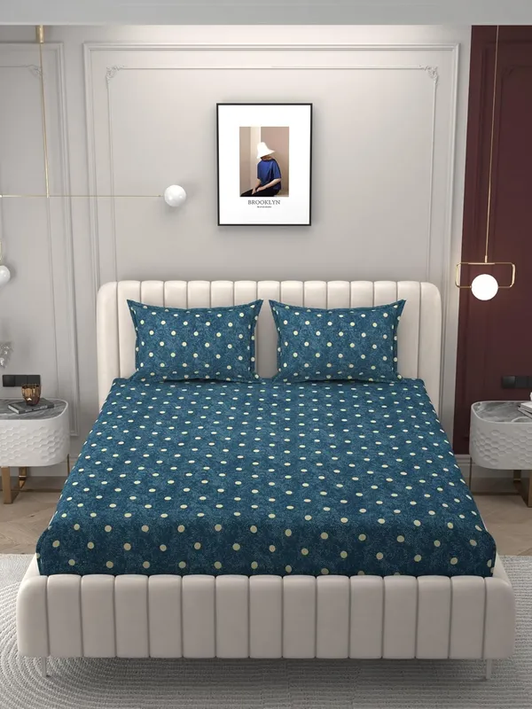 Multicolor_Cotton_Printed_Bedsheet_With_Pillow_Covers
