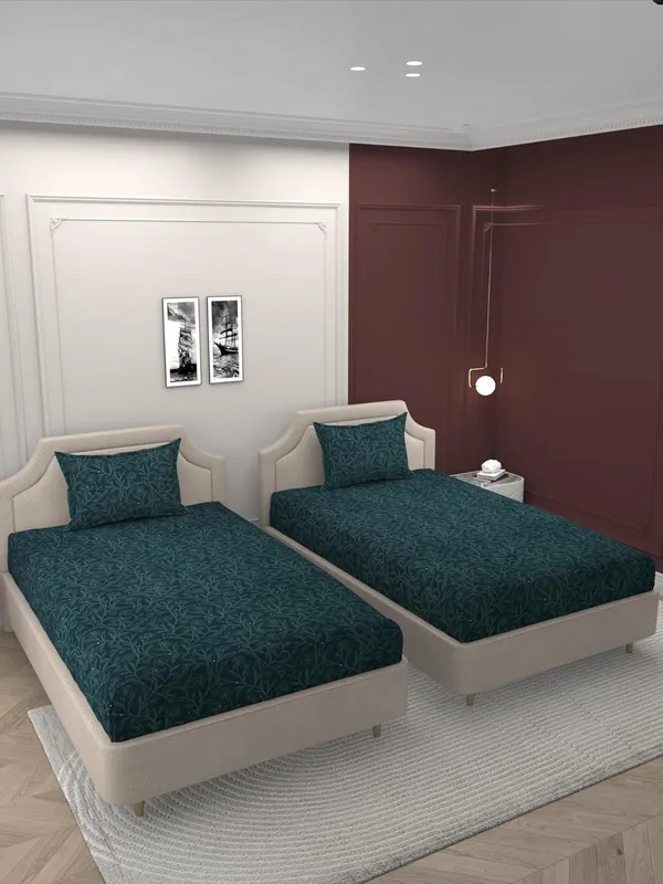 Multicolor_Microfiber_Single_Bedsheet_With_Pillow_Cover