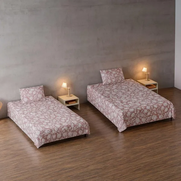 Multicolor_Microfiber_Single_Bedsheet_With_Pillow_Cover