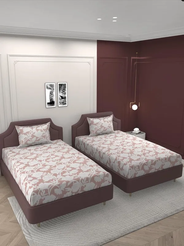 Multicolor_Microfiber_Single_Bedsheet_With_Pillow_Cover