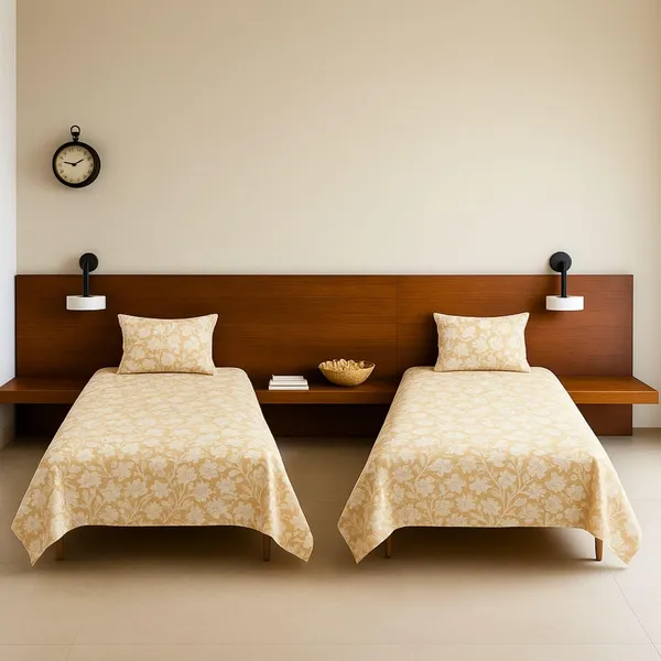 Multicolor_Microfiber_Single_Bedsheet_With_Pillow_Cover
