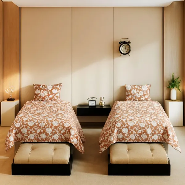 Multicolor_Microfiber_Single_Bedsheet_With_Pillow_Cover
