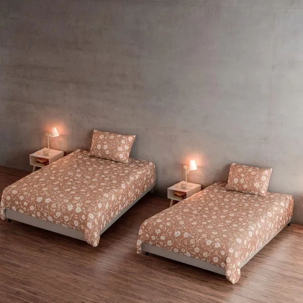 Multicolor_Microfiber_Single_Bedsheet_With_Pillow_Cover