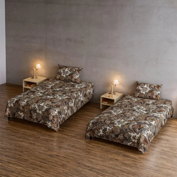 Multicolor_Microfiber_Single_Bedsheet_With_Pillow_Cover