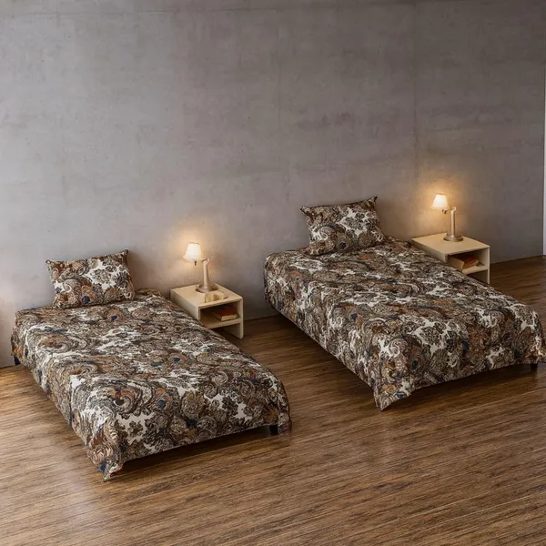 Multicolor_Microfiber_Single_Bedsheet_With_Pillow_Cover