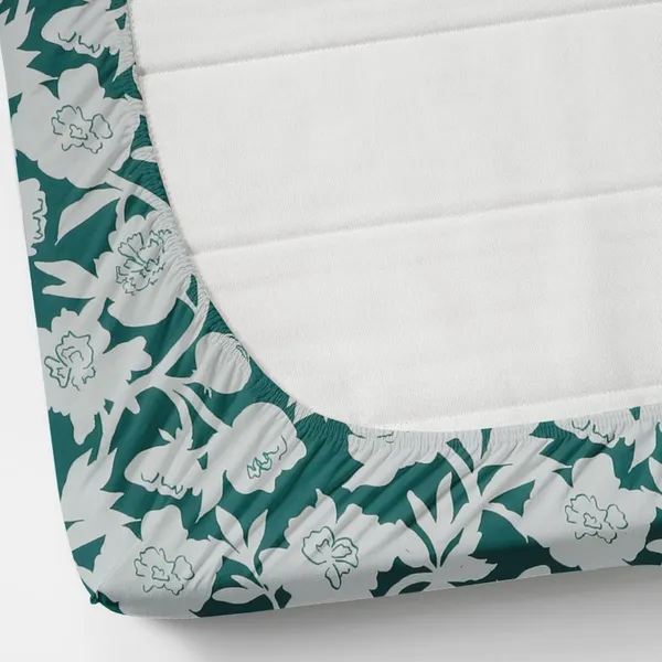 Teal_Microfiber_Fitted_Bedsheet_Set_With_Pillow_Covers