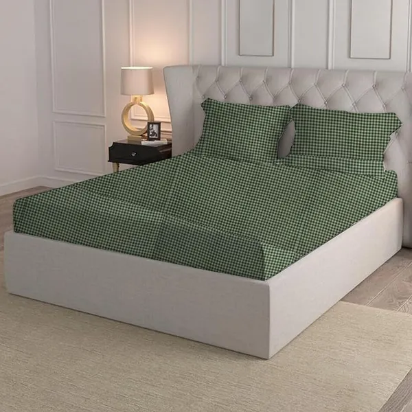 Multicolor_Microfiber_Fitted_Bedsheet_Set_With_Pillow_Covers