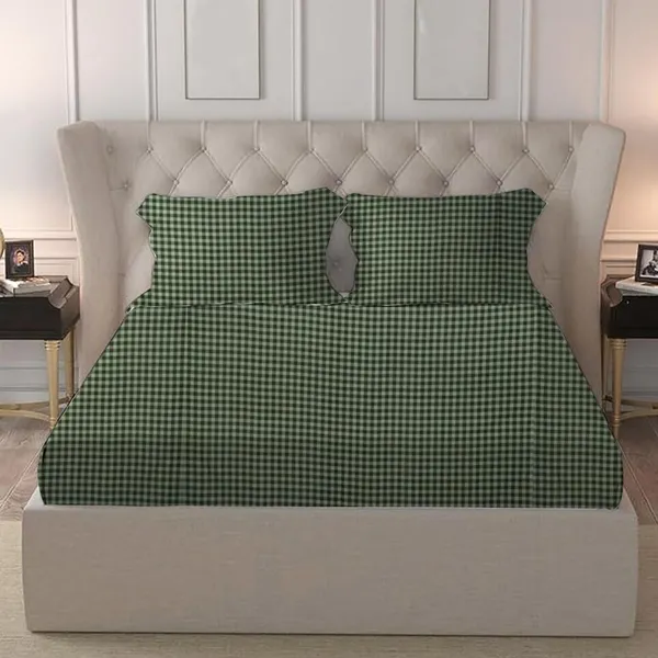 Multicolor_Microfiber_Fitted_Bedsheet_Set_With_Pillow_Covers