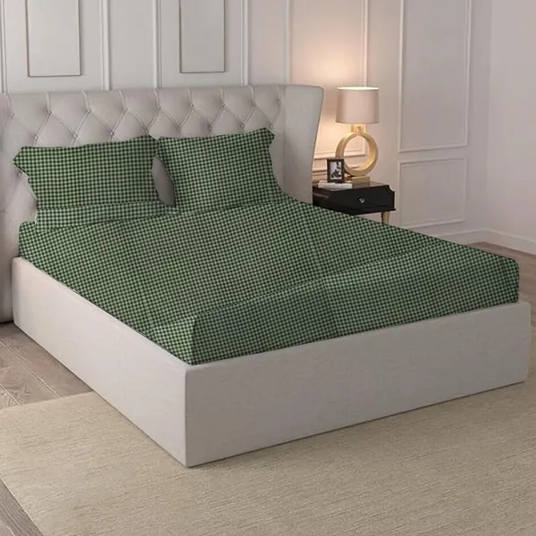 Multicolor_Microfiber_Fitted_Bedsheet_Set_With_Pillow_Covers