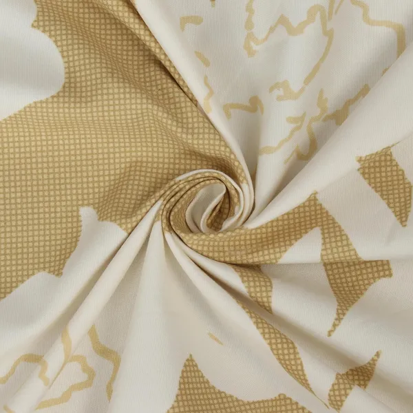 Beige_Microfiber_Fitted_Bedsheet_Set_With_Pillow_Covers