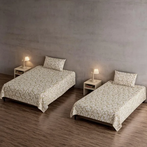 Multicolor_Microfiber_Single_Bedsheet_With_Pillow_Cover