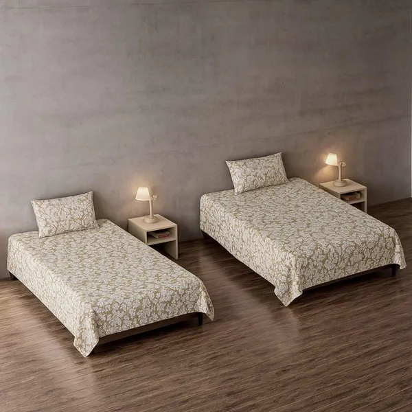 Multicolor_Microfiber_Single_Bedsheet_With_Pillow_Cover