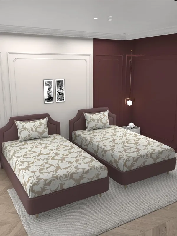 Multicolor_Microfiber_Single_Bedsheet_With_Pillow_Cover
