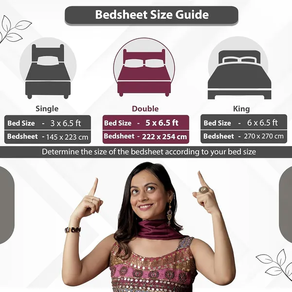 Multicolor_Microfiber_Bedsheet_With_Pillow_Cover